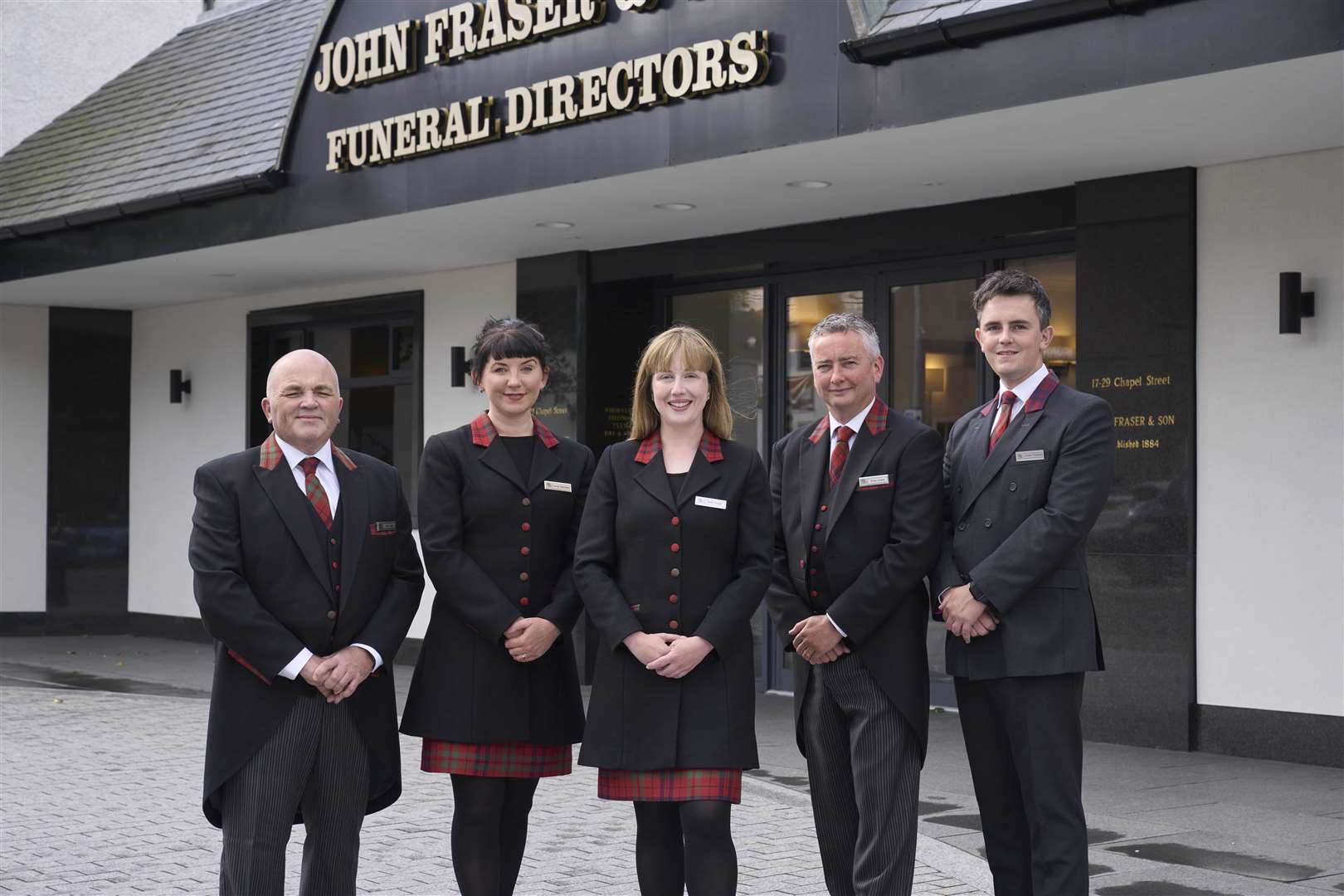 John Fraser & Son Proprietor Vicki Fraser (centre) with some of the team who will be offering tours at Saturday’s Open Day in Chapel Street, Inverness.