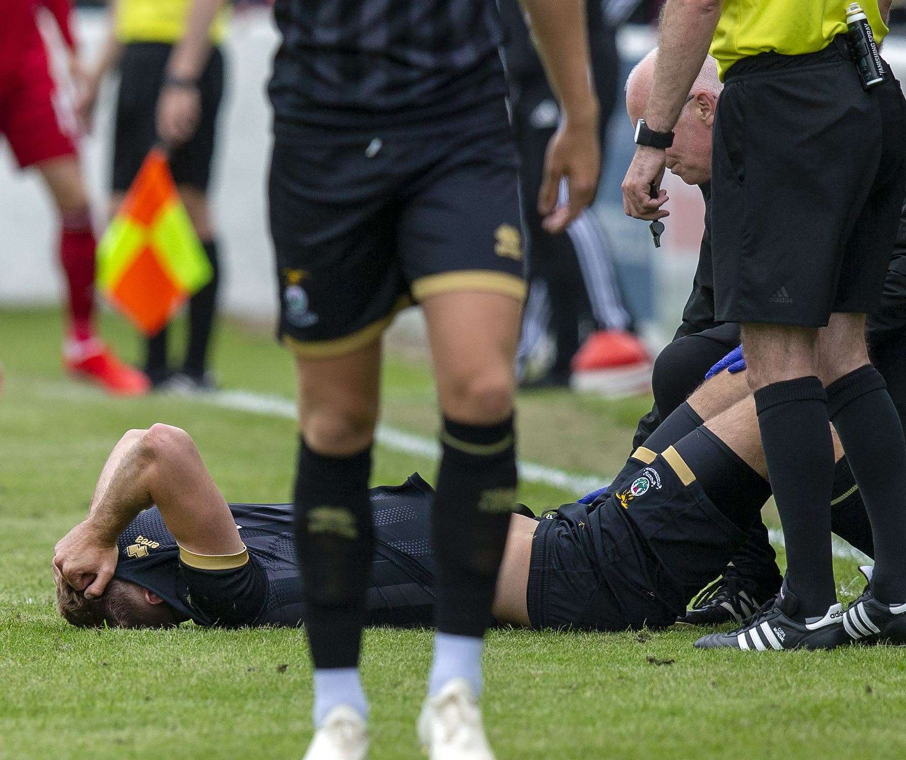 Last July’s pre-season friendly with Aberdeen saw Shaun Rooney and Aaron Doran limp off. Picture: Ken Macpherson