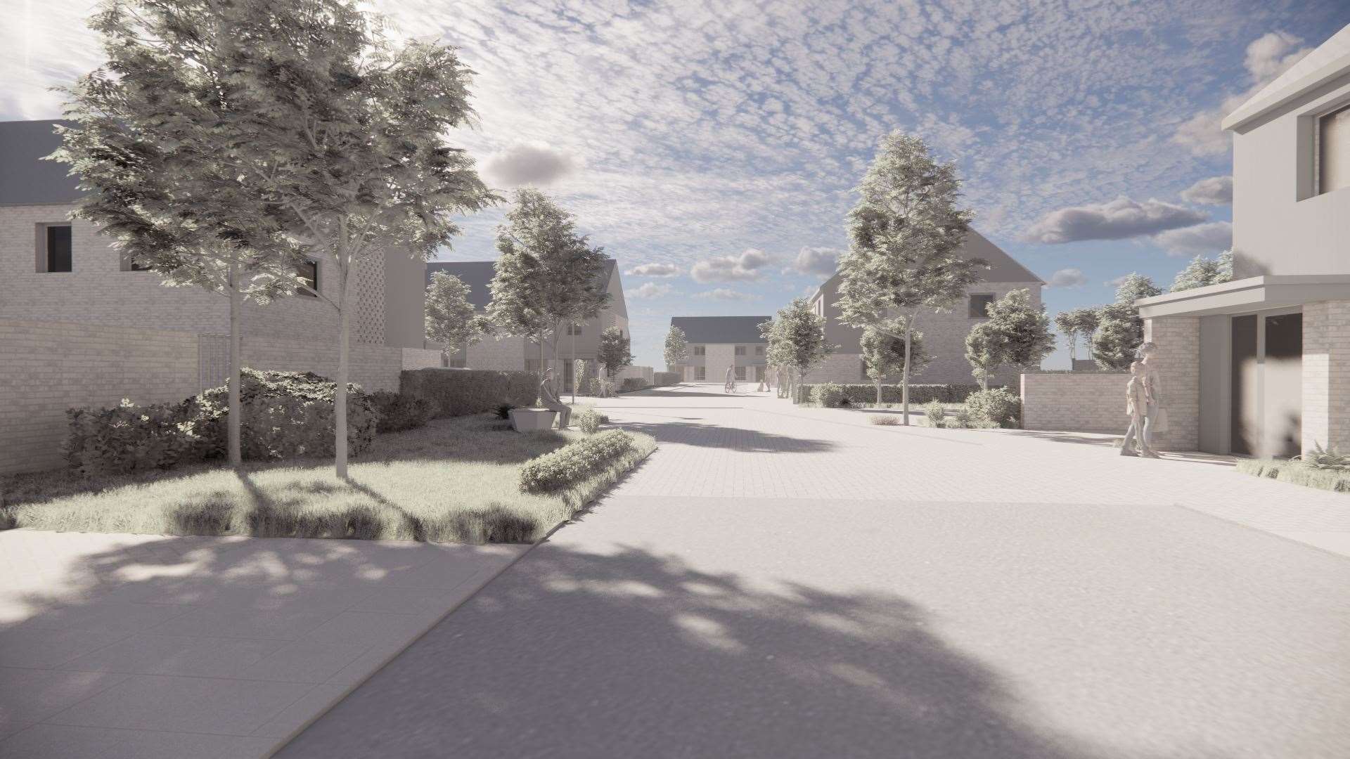 A visualisation of the proposed new estate.