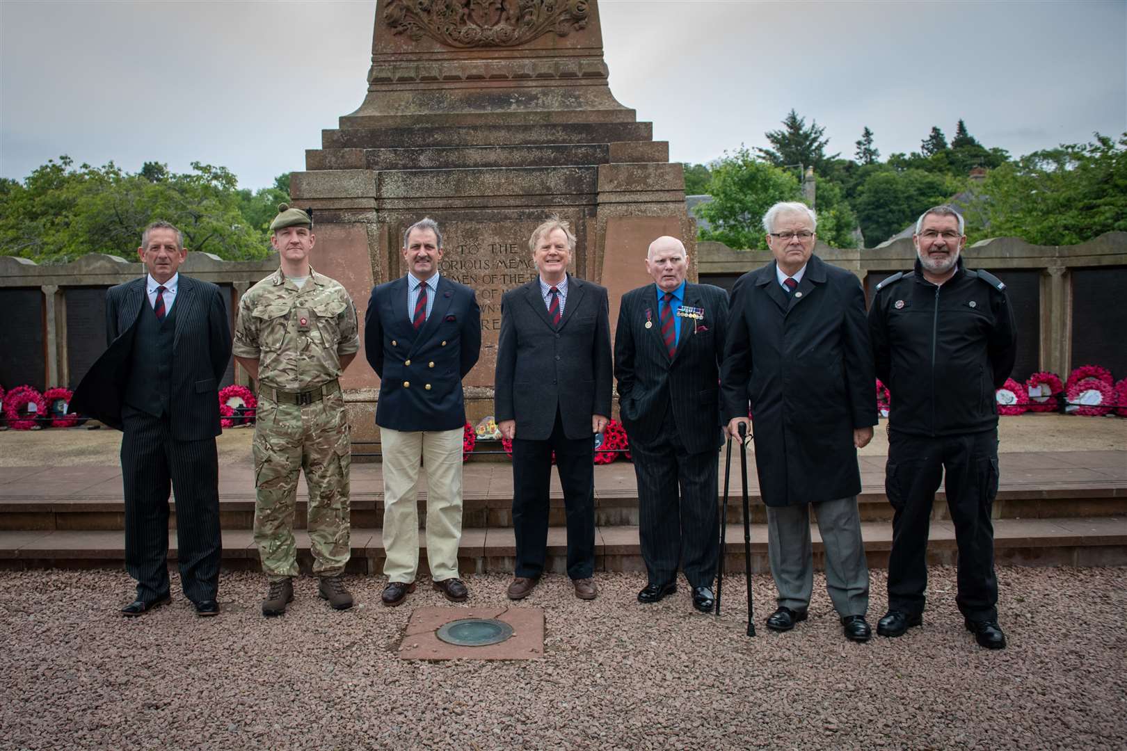 Scots Gaurds veterans. Picture: Callum Mackay