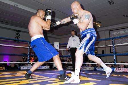 Gary Cornish in action against Tomas Mrazek. He signed with new management company MGM last week. Picture: Stuart Ward.