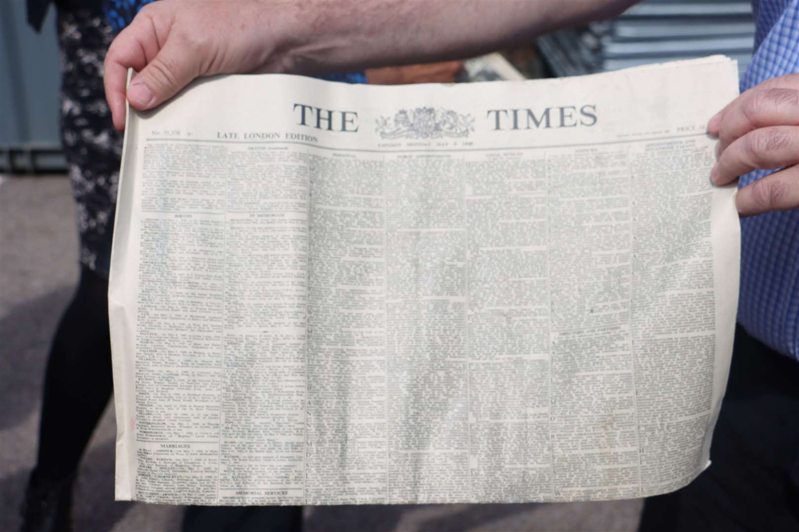 A copy-heavy edition of The Times was also found (University of Portsmouth/PA)