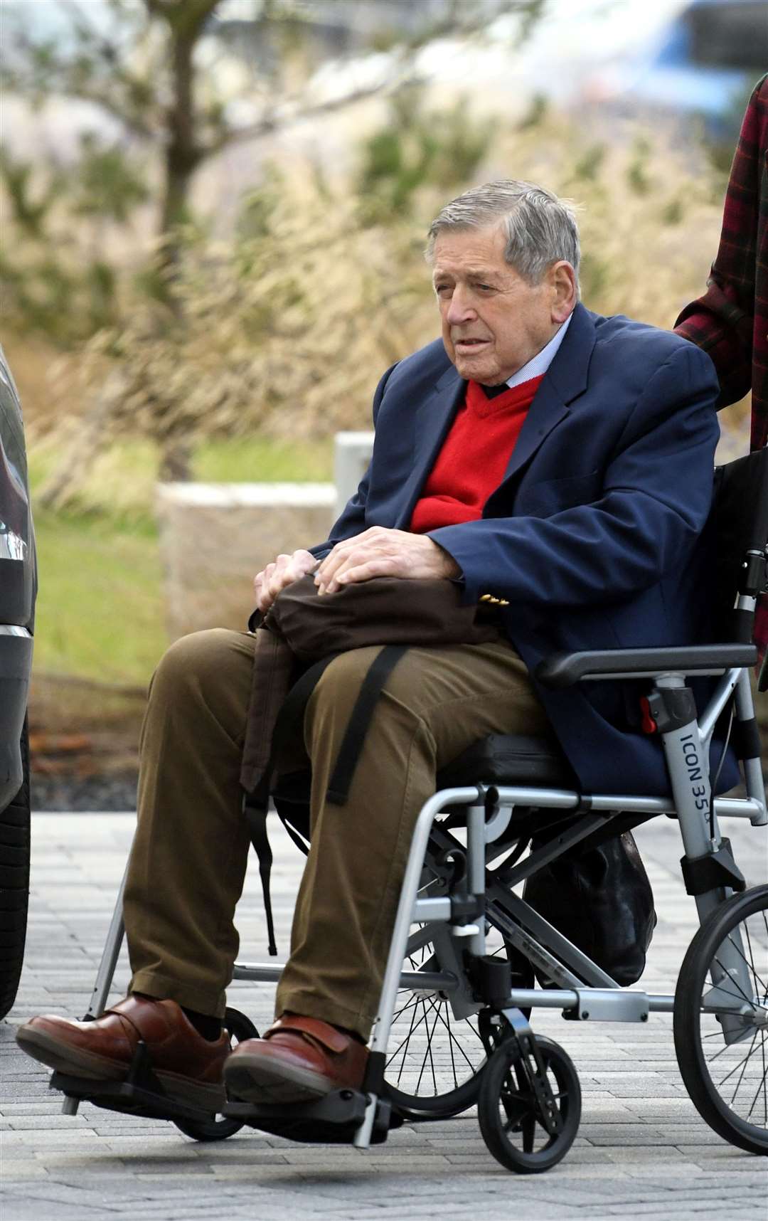 William MacDowell was seen using a wheelchair during his trial last year.