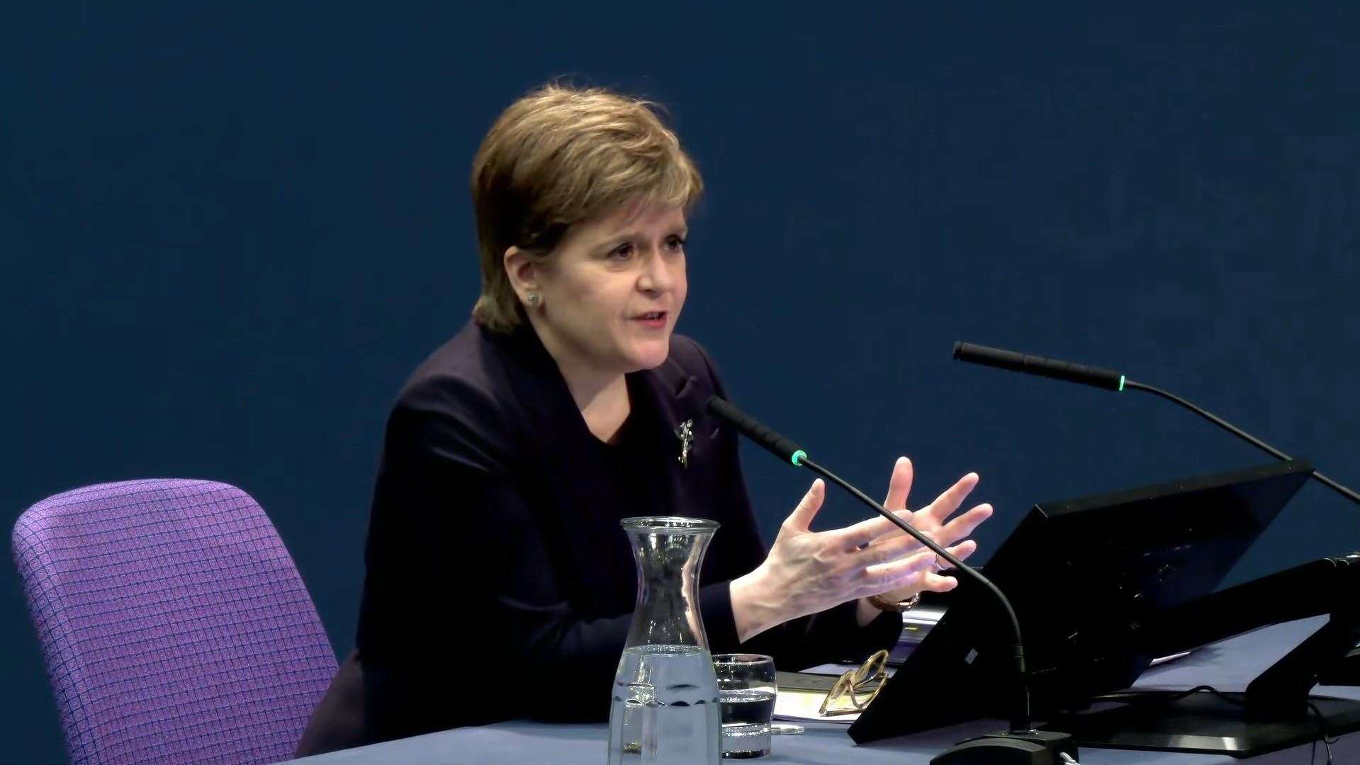 Nicola Sturgeon was questioned about her deleted WhatsApp messages when she appeared before the UK Covid-19 Inquiry (UK Covid-19 Inquiry/PA)