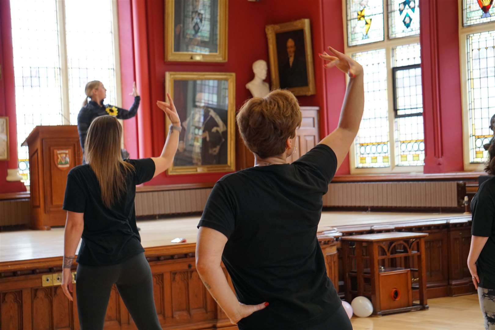 The main hall of the Inverness Town House turned into a dance studio for the occasion. Picture: Federica Stefani.