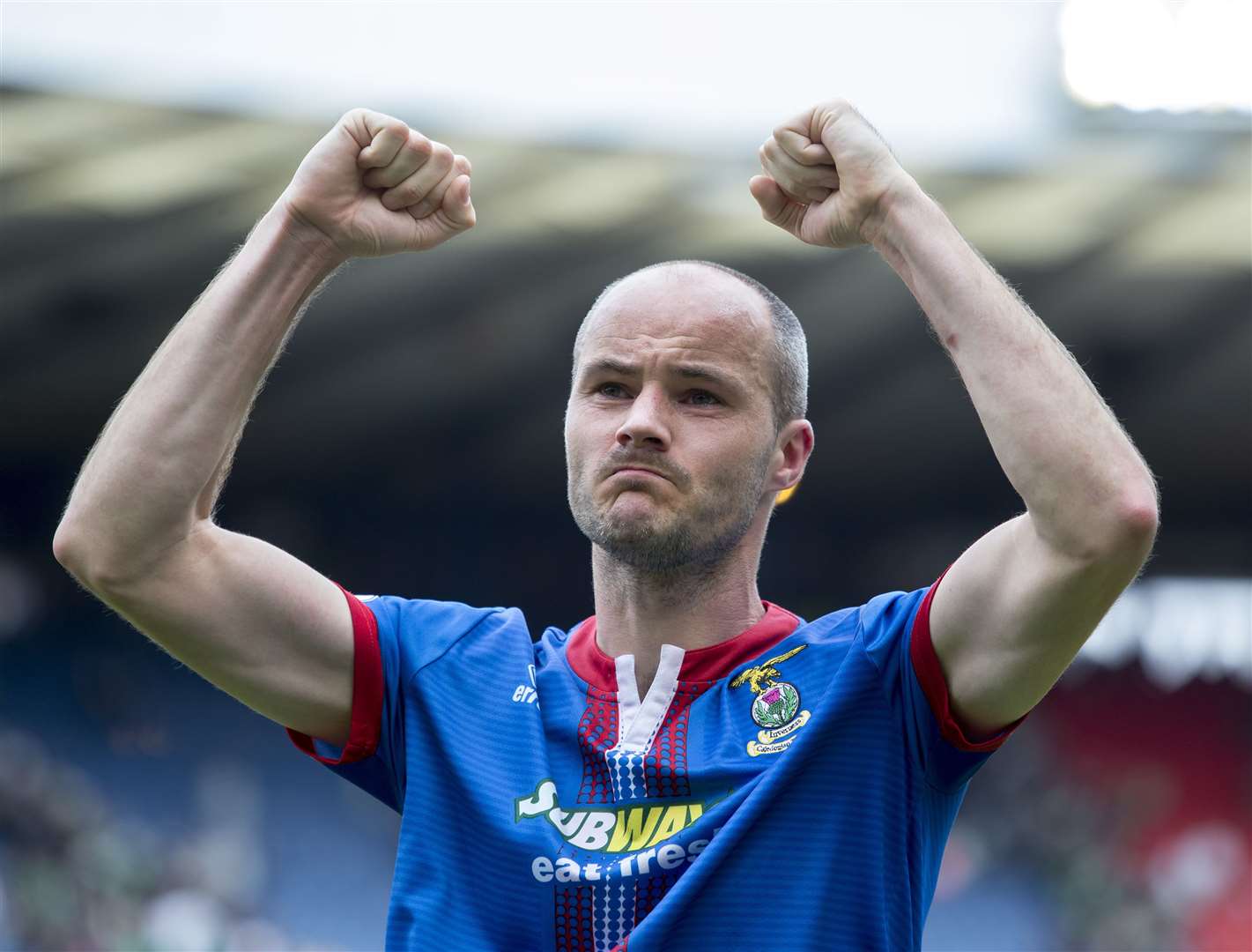 David Raven scored the goal that sent Inverness Caledonian Thistle into their first ever Scottish Cup final in 2015. Picture: Ken Macpherson