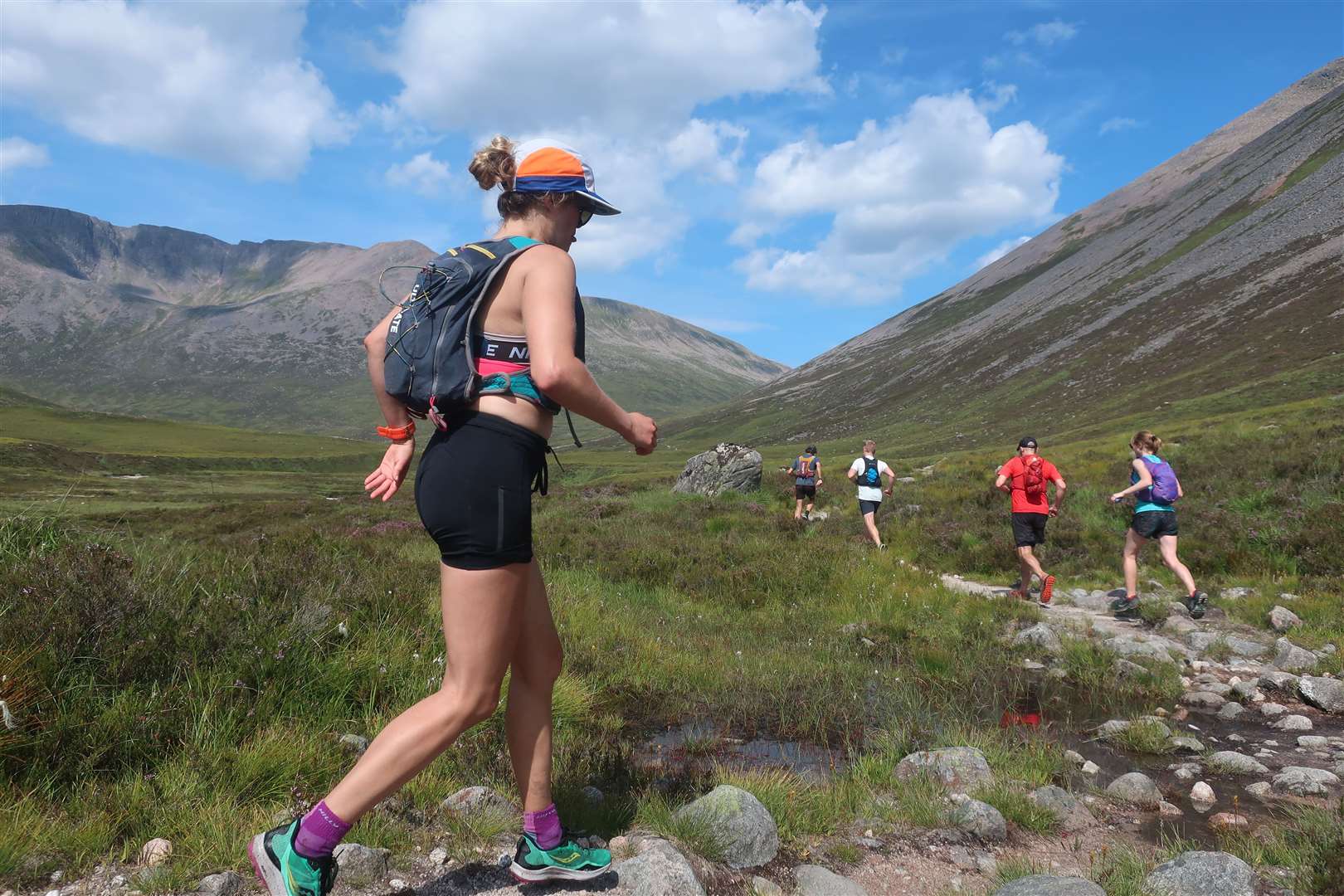 Runners in the Lairig Ghru. Picture: John Davidson