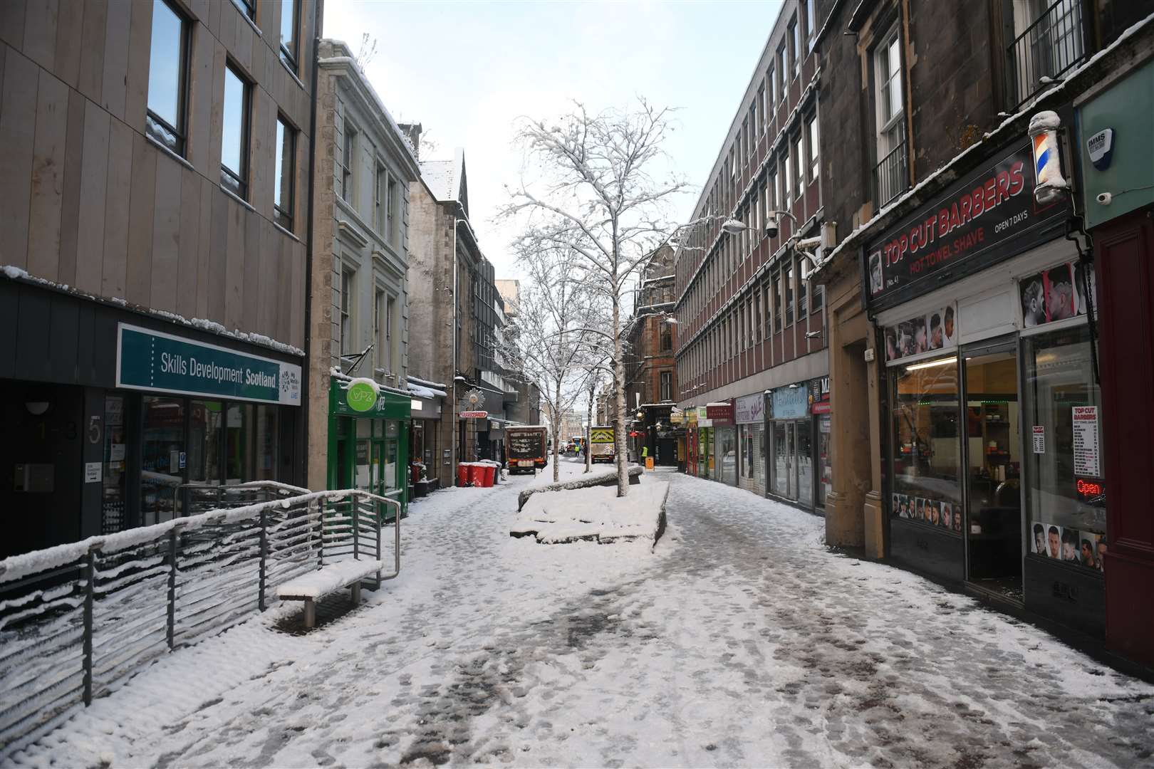 Church Street in the snow. Picture: James Mackenzie