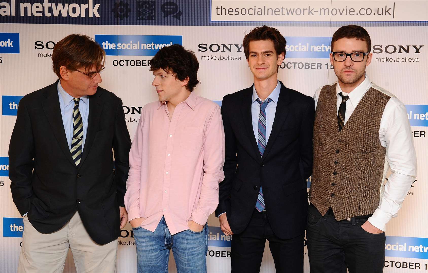 The stars of The Social Network (Ian West/PA)