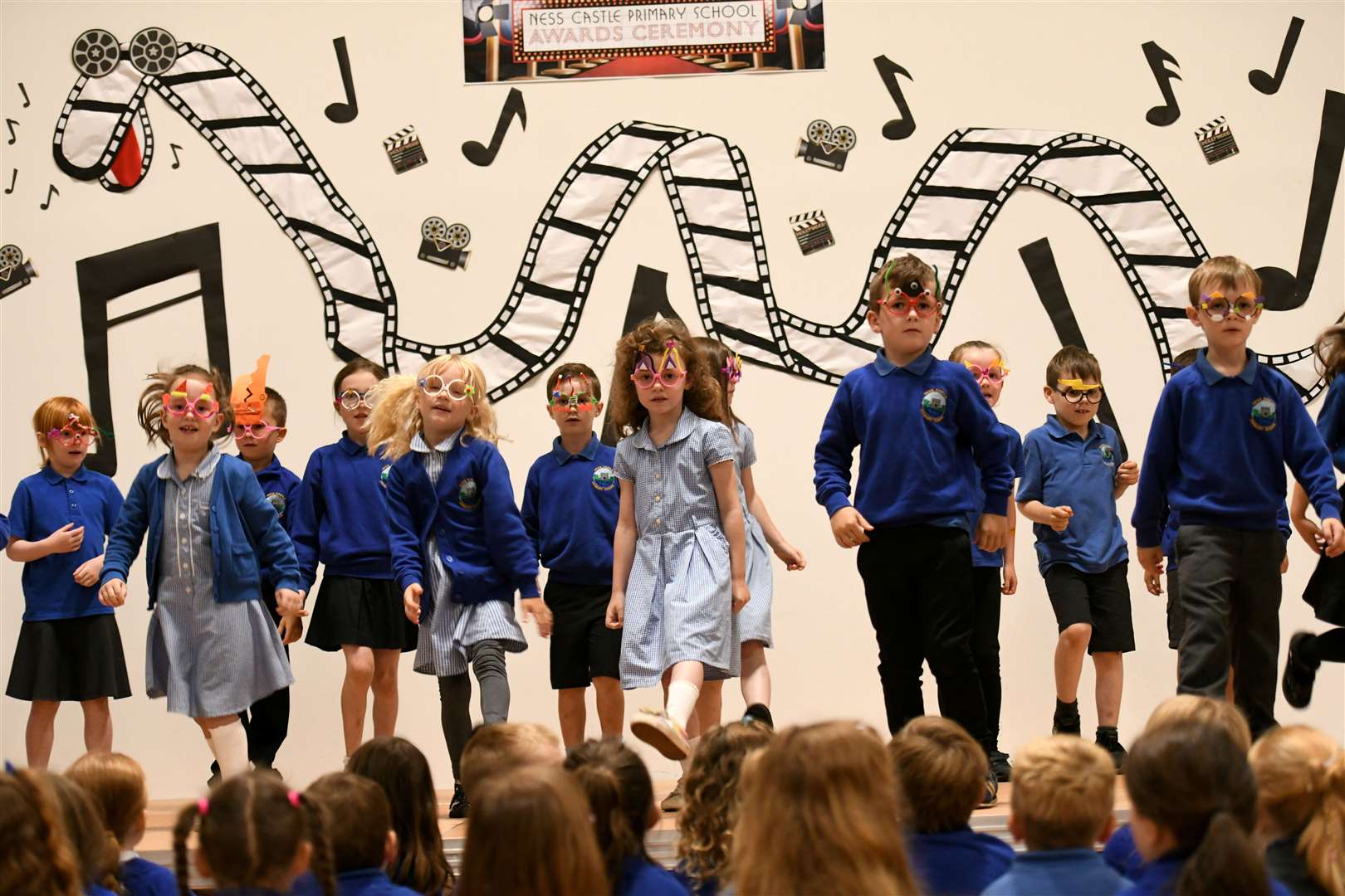 Children performing. Picture: Callum Mackay..