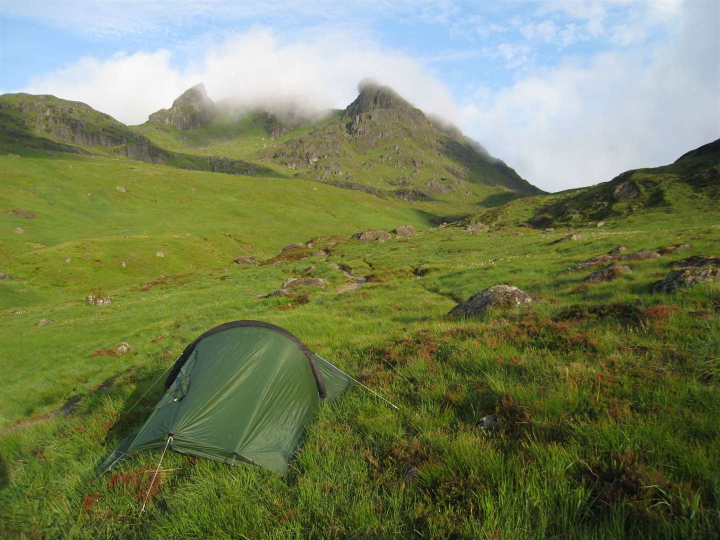 Considerate camping means leaving no trace – whether that's by the roadside or high up in the mountains. Picture: Neil Reid/Mountaineering Scotland