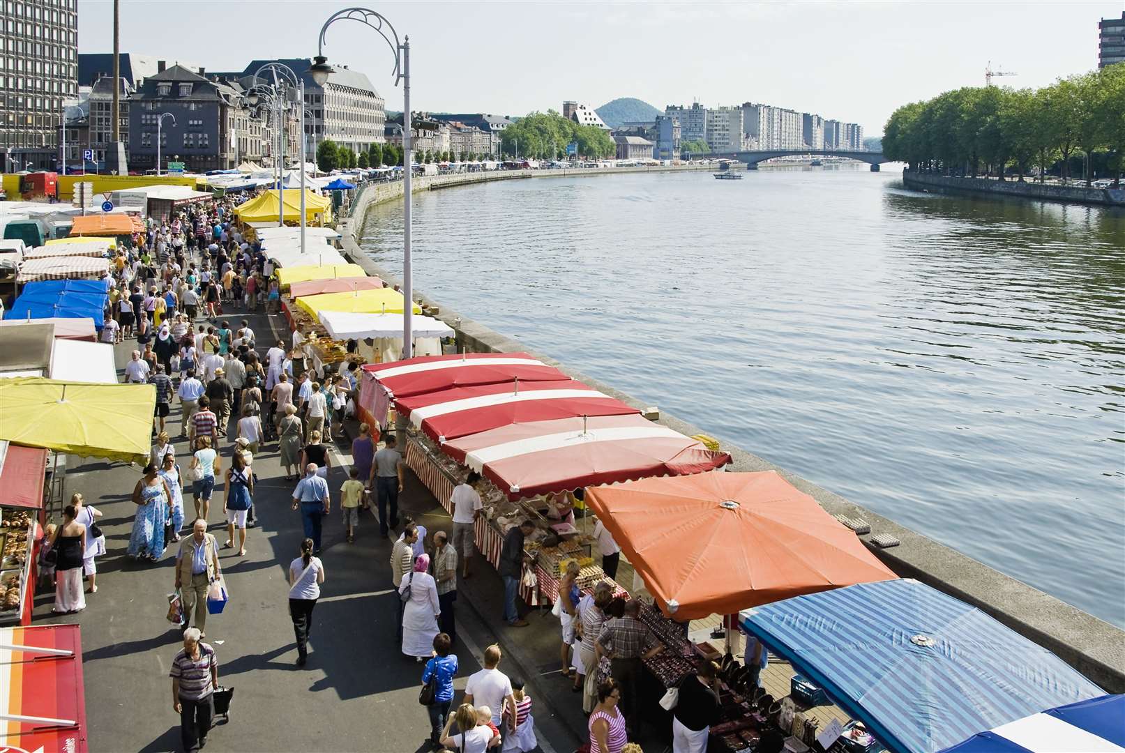 The famous La Batte market in Liège. Photo: JP Remy-Liege
