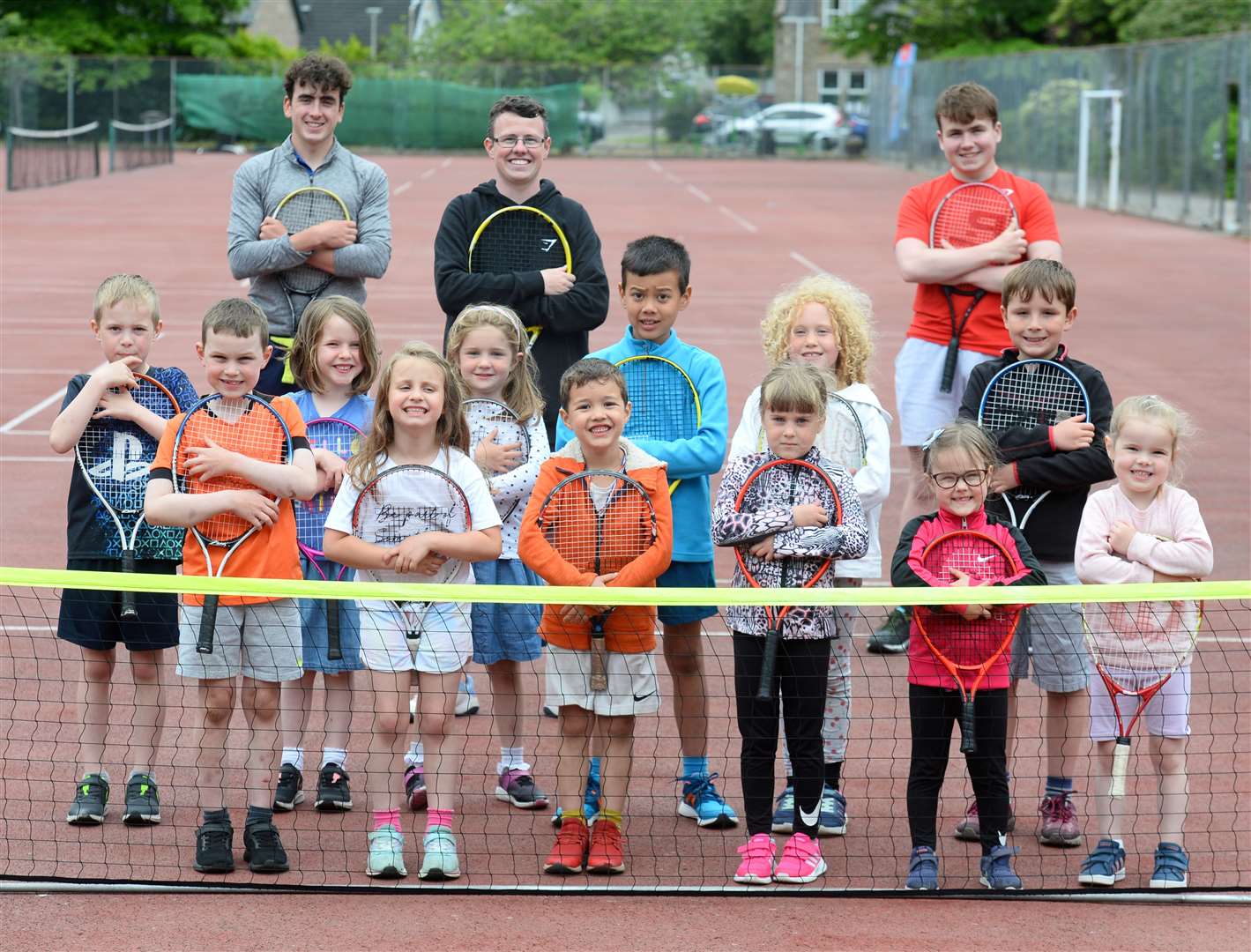 Bellfield Park Tennis Club kids tennis sessions..The 5 to 8 years.Picture: Gary Anthony..