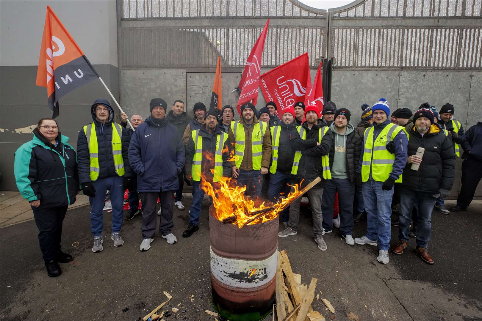 Unions have said strike action will continue until their pay concerns are met (Liam McBurney/PA)