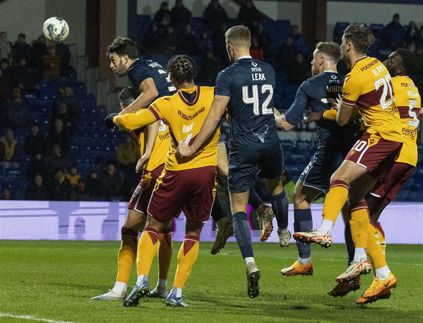 Will Nightingale, here in action against Motherwell last month, will remain with Ross County until the end of the season. Picture: Ken Macpherson