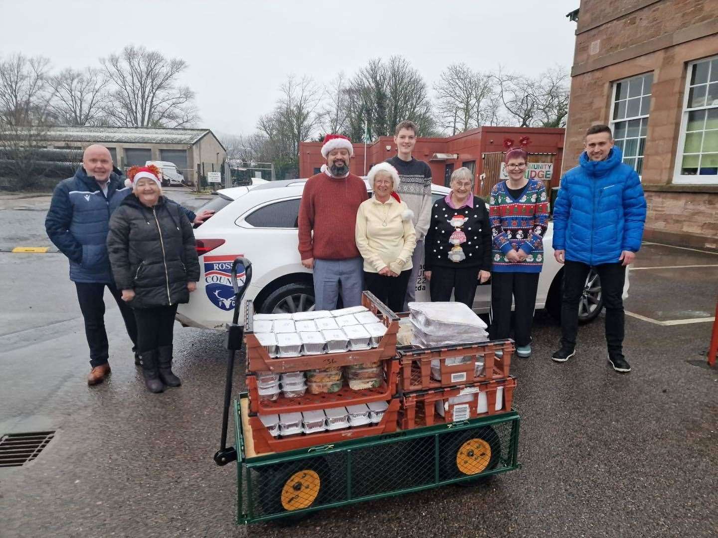 News of the food donation was well received by the club's supporters. Picture: Ross County FC