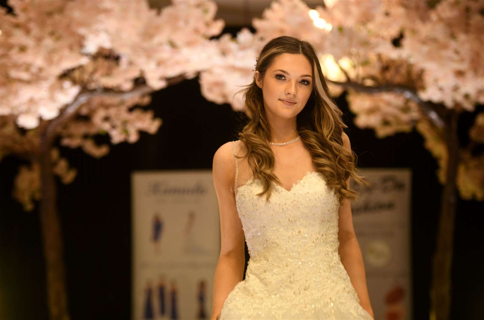 Amber Stewart (16) wearing an Olivia full skirted wedding dress for Xanadu Bridal. Picture: James Mackenzie.