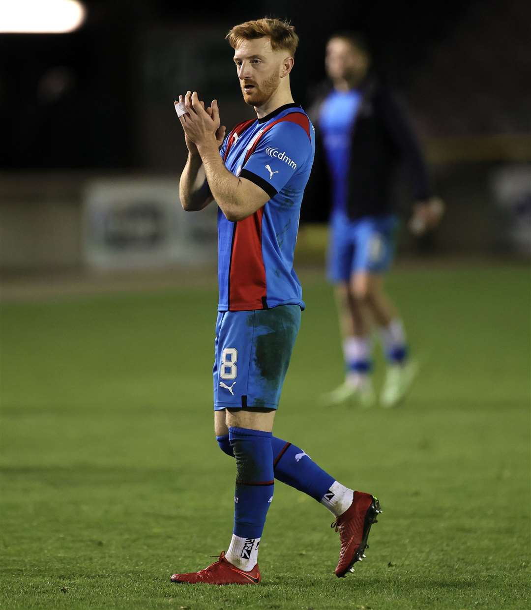 David Carson applauds the fans after Saturday’s draw with Ayr. Picture: Ken Macpherson
