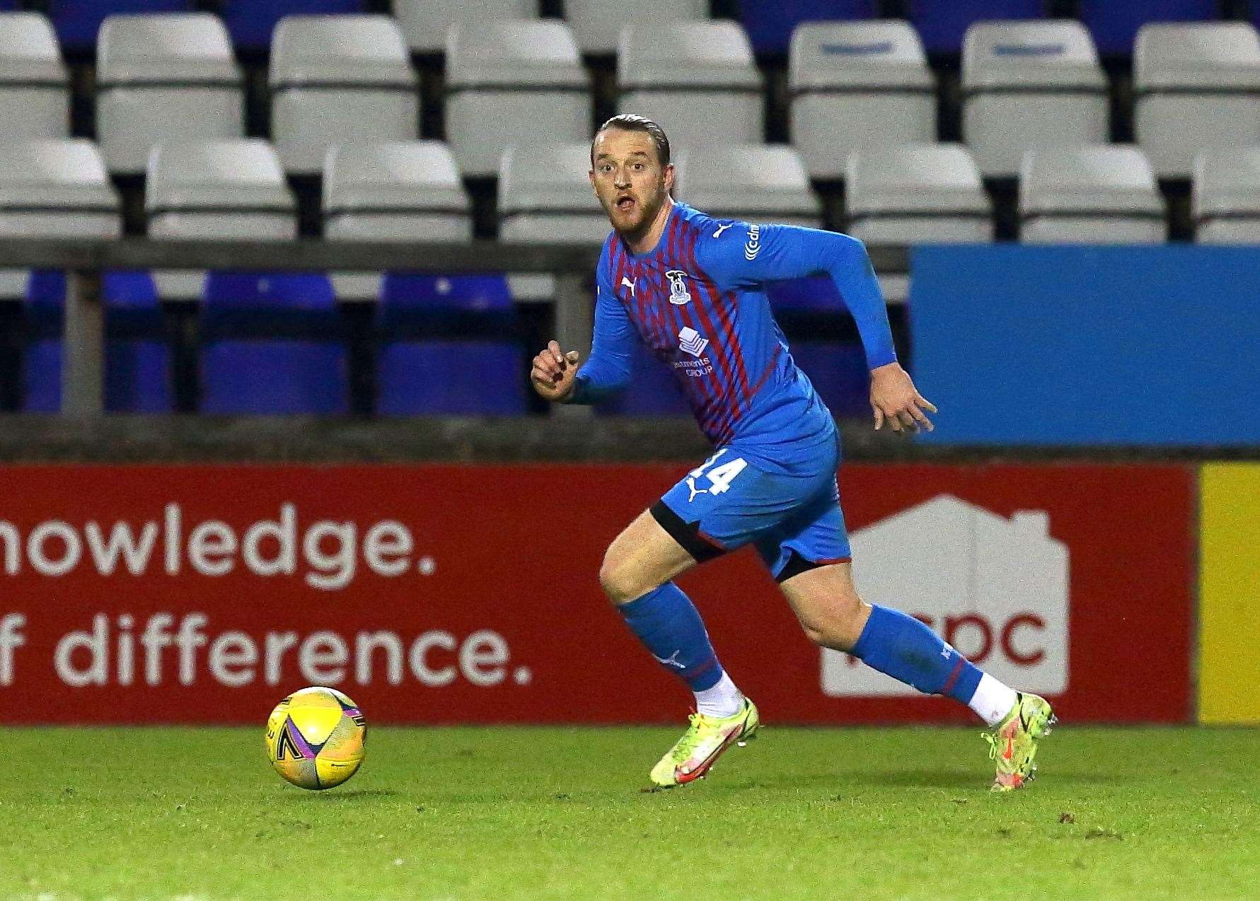 Tom Walsh starred as Caley Thistle thrashed Hamilton in Inverness. Picture: Ken Macpherson