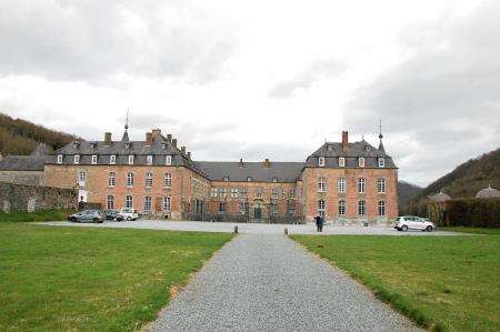 The Chateau Freyr, now with the front wall removed to allow more light into the courtyard