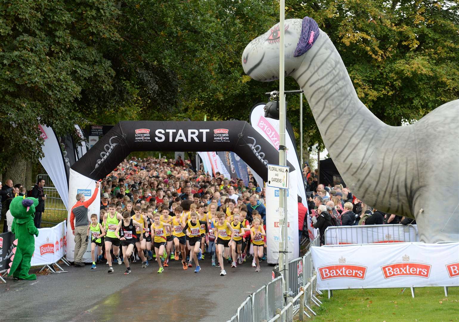 The start of a previous race at the Baxters Loch Ness Marathon & Festival of Running.