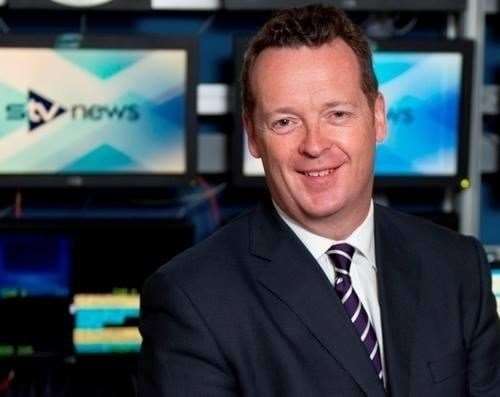 Mike Edwards, during his work as STV anchorman