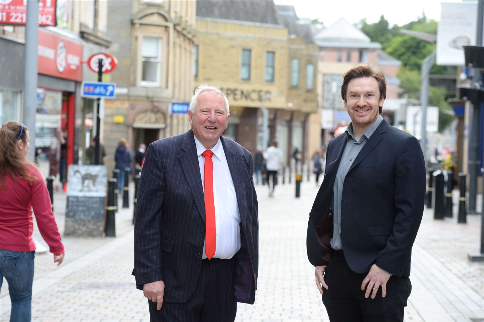 Inverness BID manager Mike Smith and Visit Inverness Loch Ness chief executive Michael Golding.