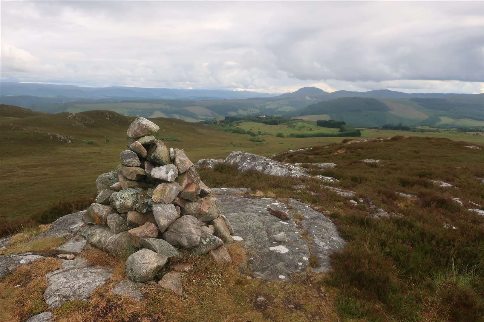 Looking south to Meall Fuar-mhonaidh from the viewpoint.