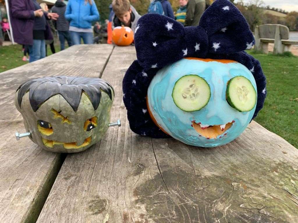 The Rosemarkie pumpkin competition attracted some colourful entries.