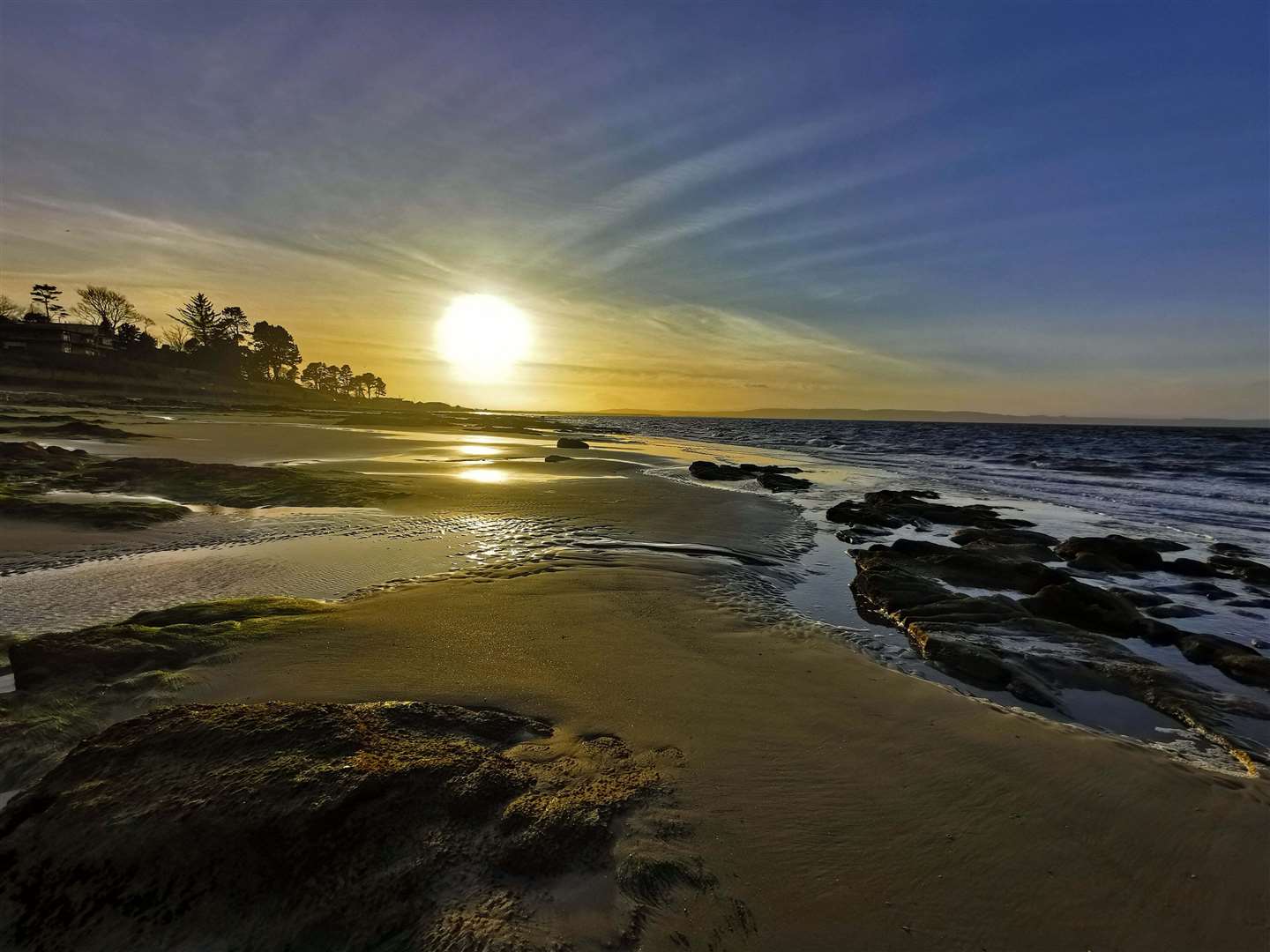 Sunset at Nairn Beach. Picture: Mora Mackintosh