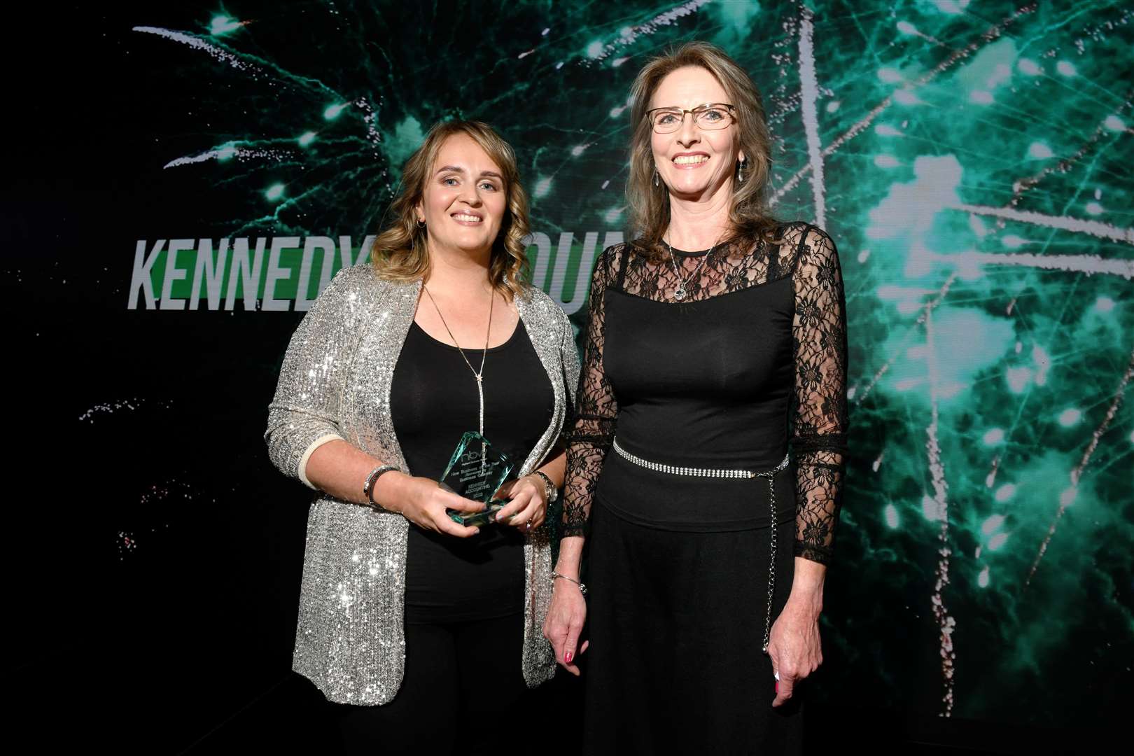 Karen Kennedy receiving the award for new business of the year at the 2022 ceremony. Picture: James Mackenzie