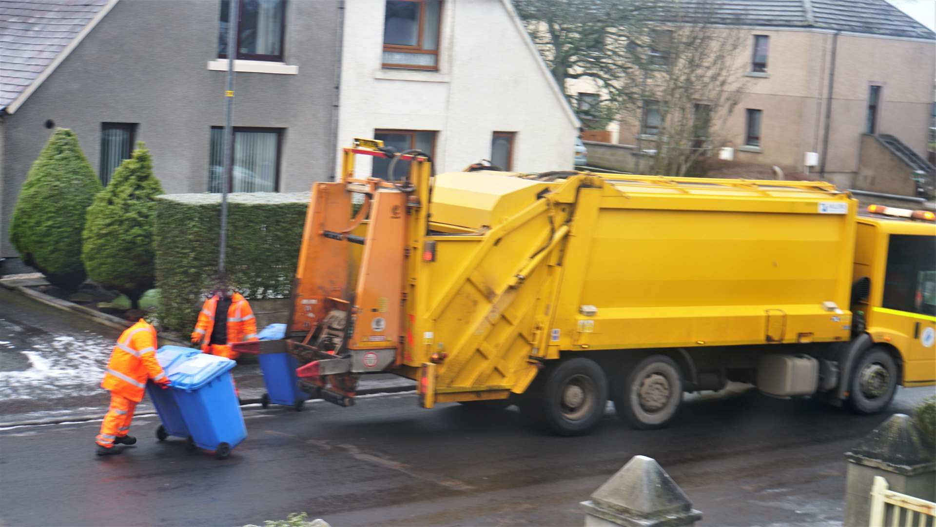Waste collection will be disrupted today on Castle Terrace in Inverness.