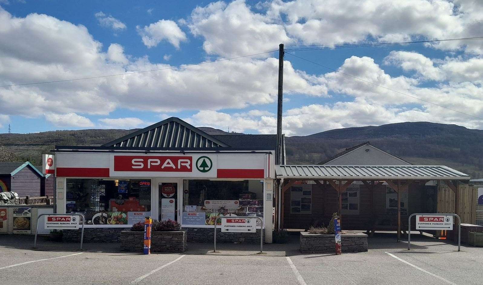 The Spar store in Cannich.