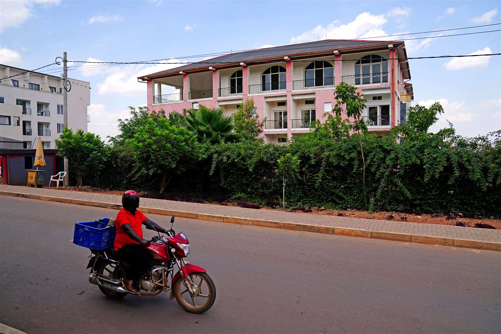 The Desir Resort Hotel in Kigali, Rwanda where it is believed migrants from the UK were expected to be taken (Victoria Jones/PA)