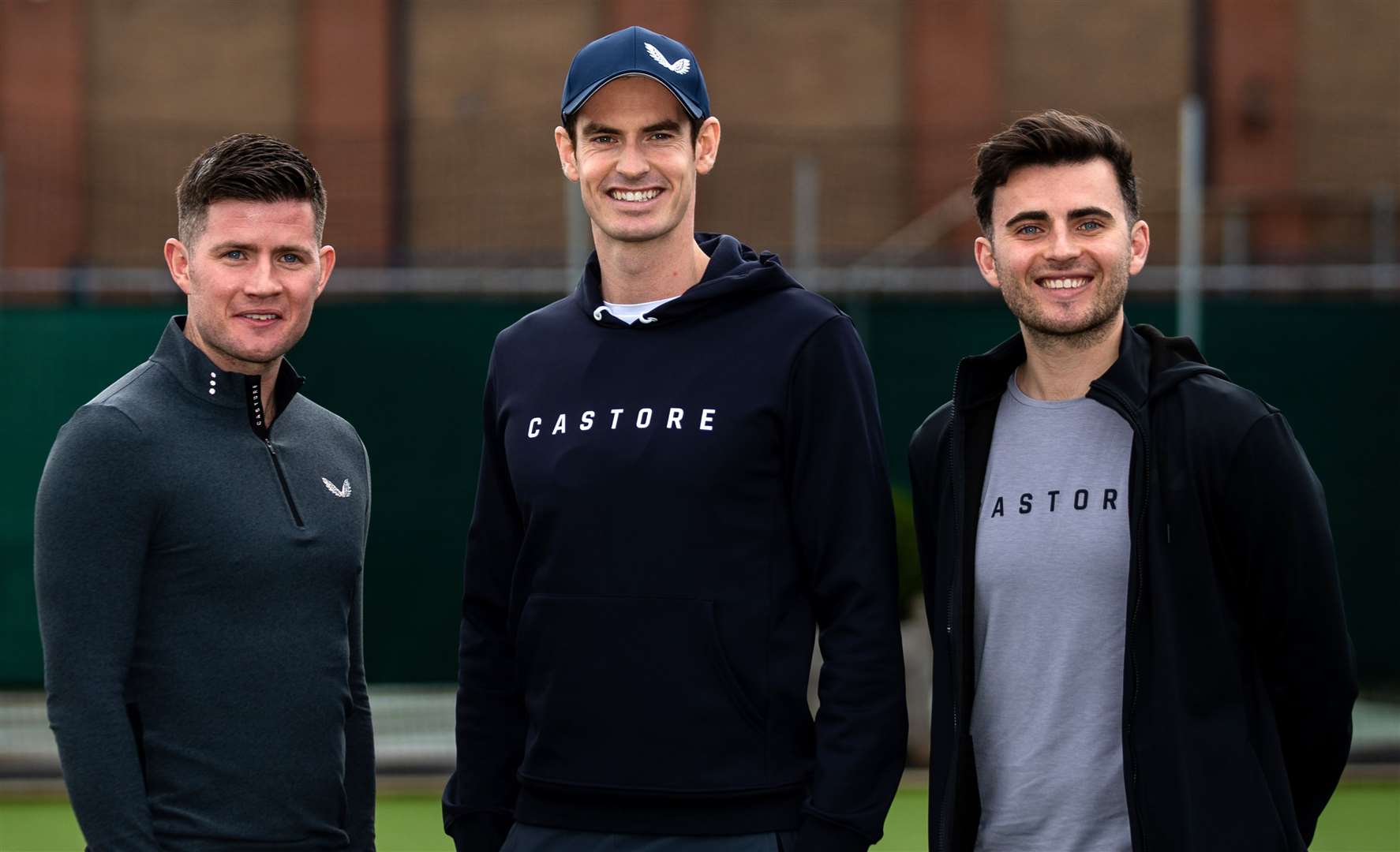 Sir Andy Murray was an early investor in Tom, left, and Phil Beahon’s sportswear brand Castore (Steven Paston/PA)