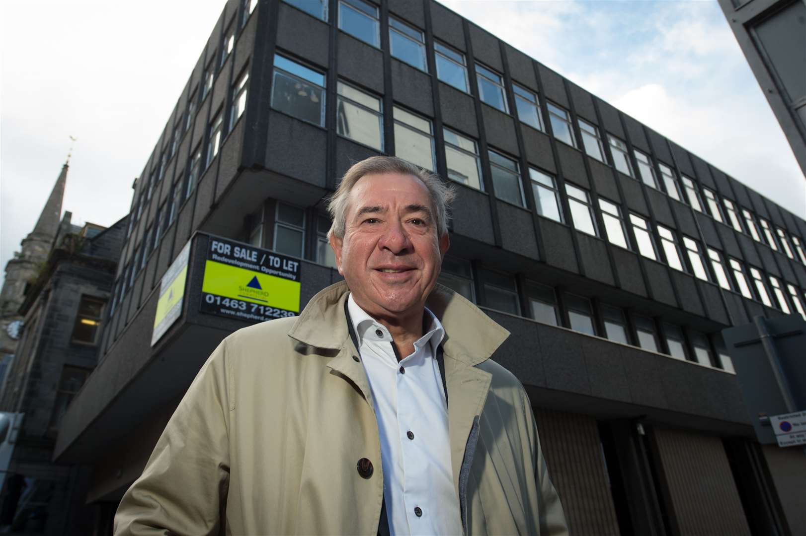 Tony Story, owner of the Kingsmills Hotel, at the building which he hopes to convert into a new hotel. Picture: Callum Mackay