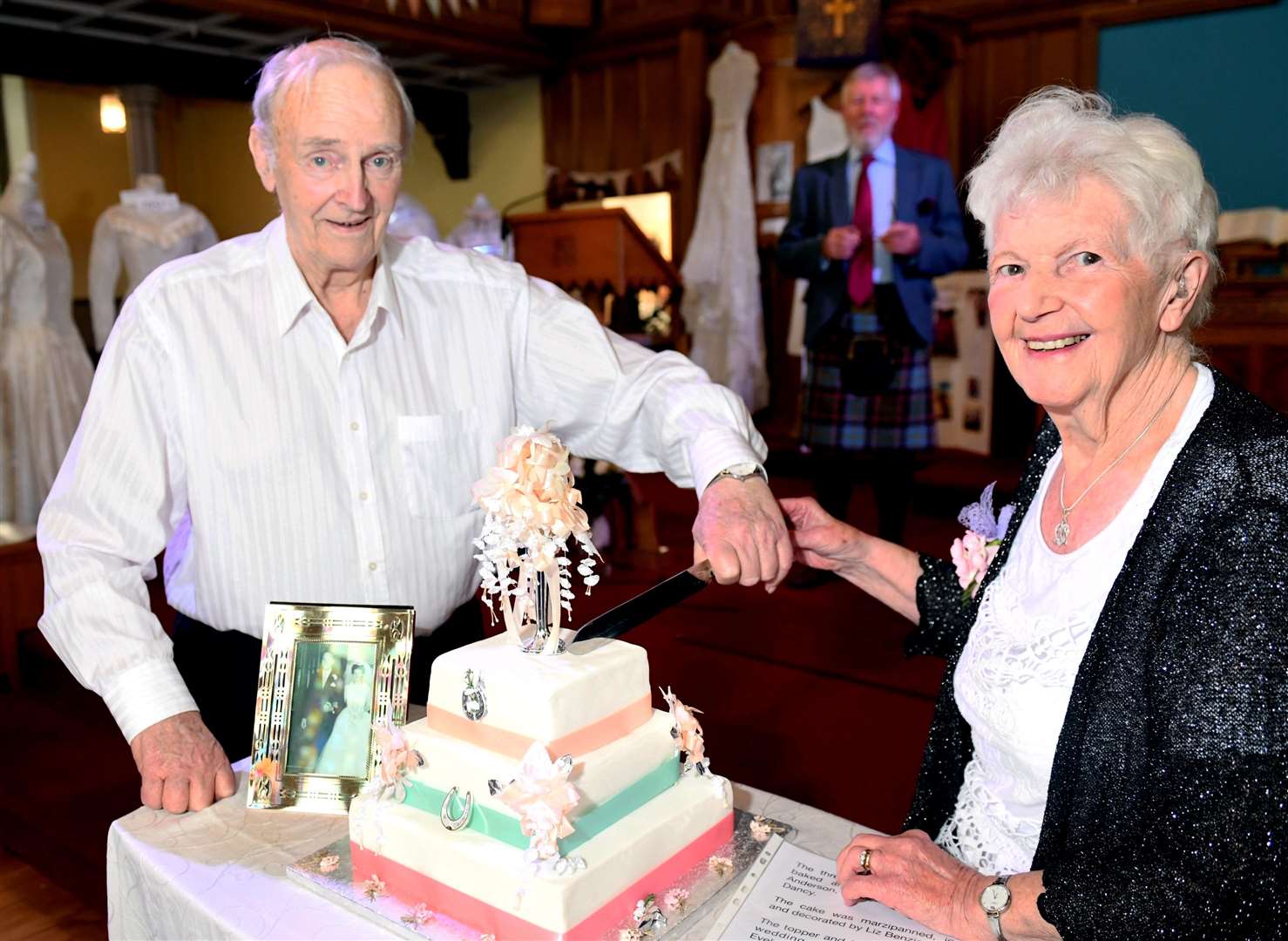 David and Lucy Livingston were married in 1961 at the Mackintosh Memorial Church in Fort William.