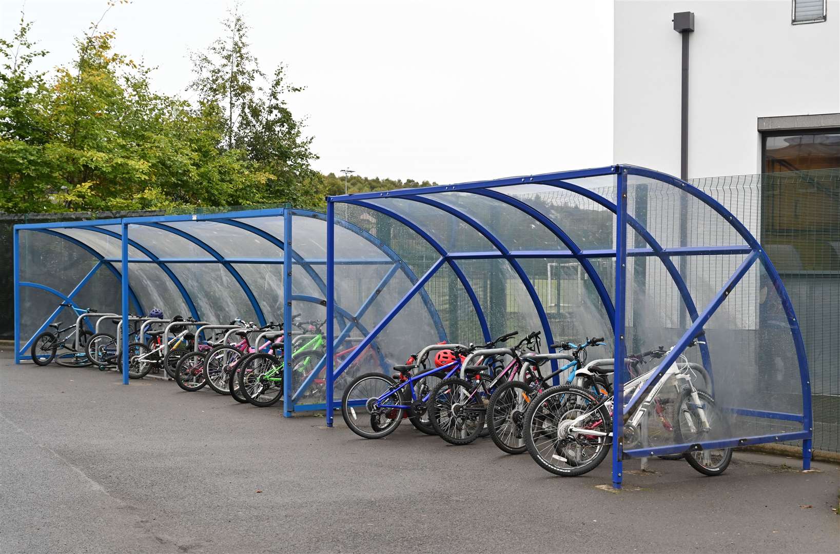 Bike shelters have been installed in primary schools across the region.