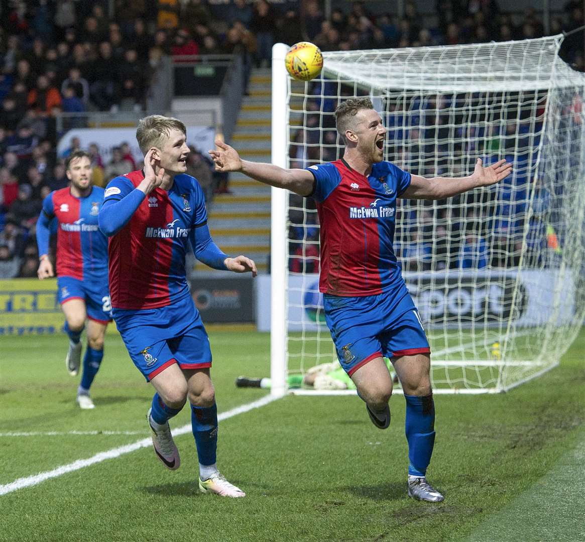 Jordan White is full of belief that ICT can overturn their 1-0 defeat from the first leg and progress past Dundee United in the play-offs. Pictures: Ken Macpherson