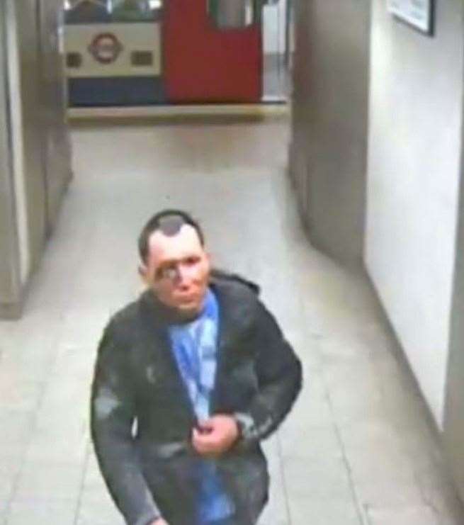 A CCTV image of Abdul Ezedi, the suspect in the Clapham attack, at King’s Cross Underground station (Metropolitan Police/PA)