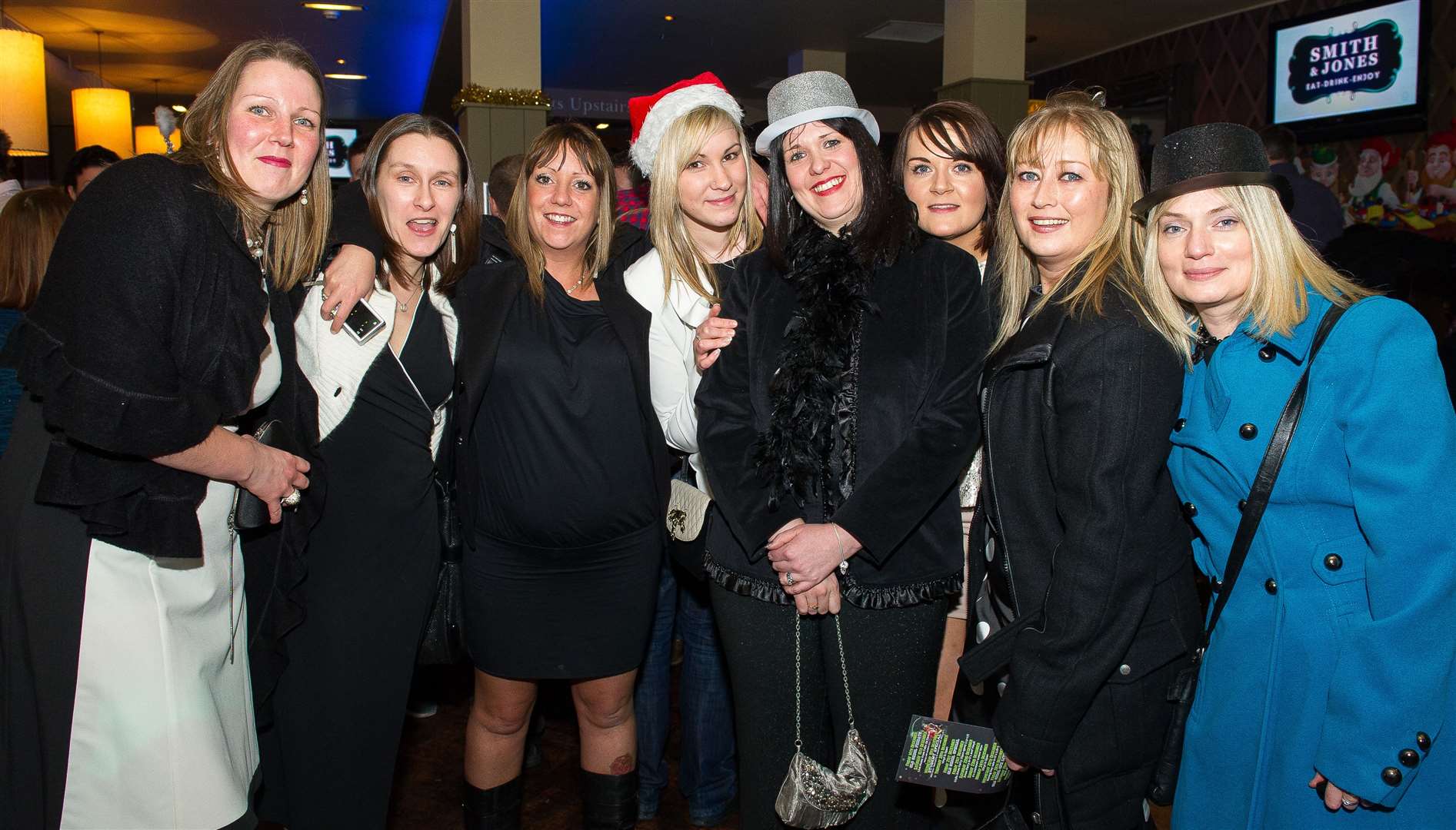 CitySeen 15DEC..Wimbery Way Childcare Centre girls on a Xmas night out at Smith & Jones...Picture: Callum Mackay. Image No. 0020422.