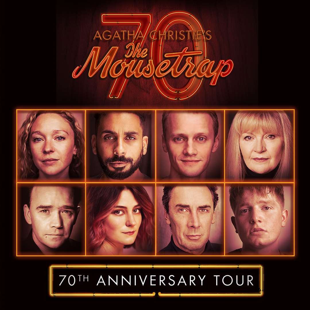 The cast of the 70th anniversary production of The Mousetrap.