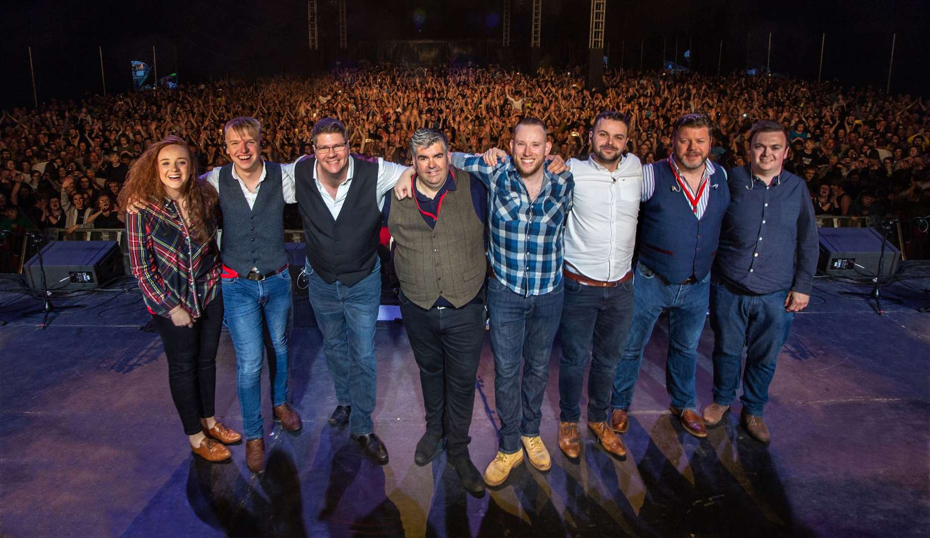 Skipinnish, pictured after their Inverness 2019 show. Picture: Andrew King