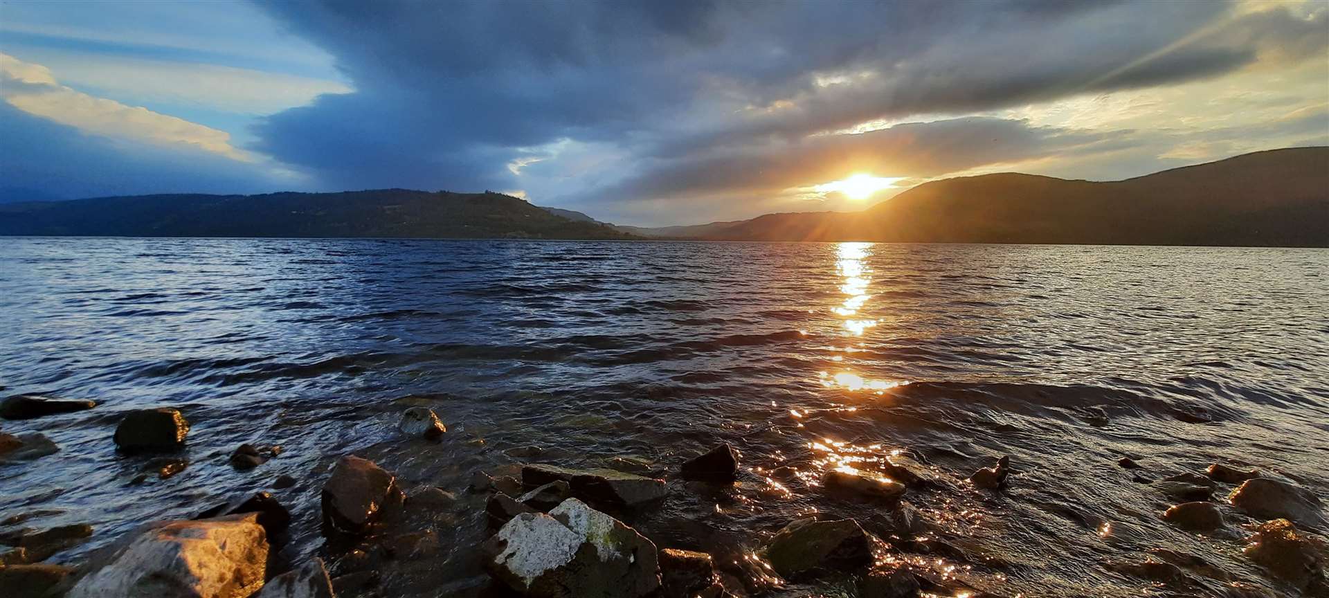 Returning to a glorious sunset over Loch Ness.
