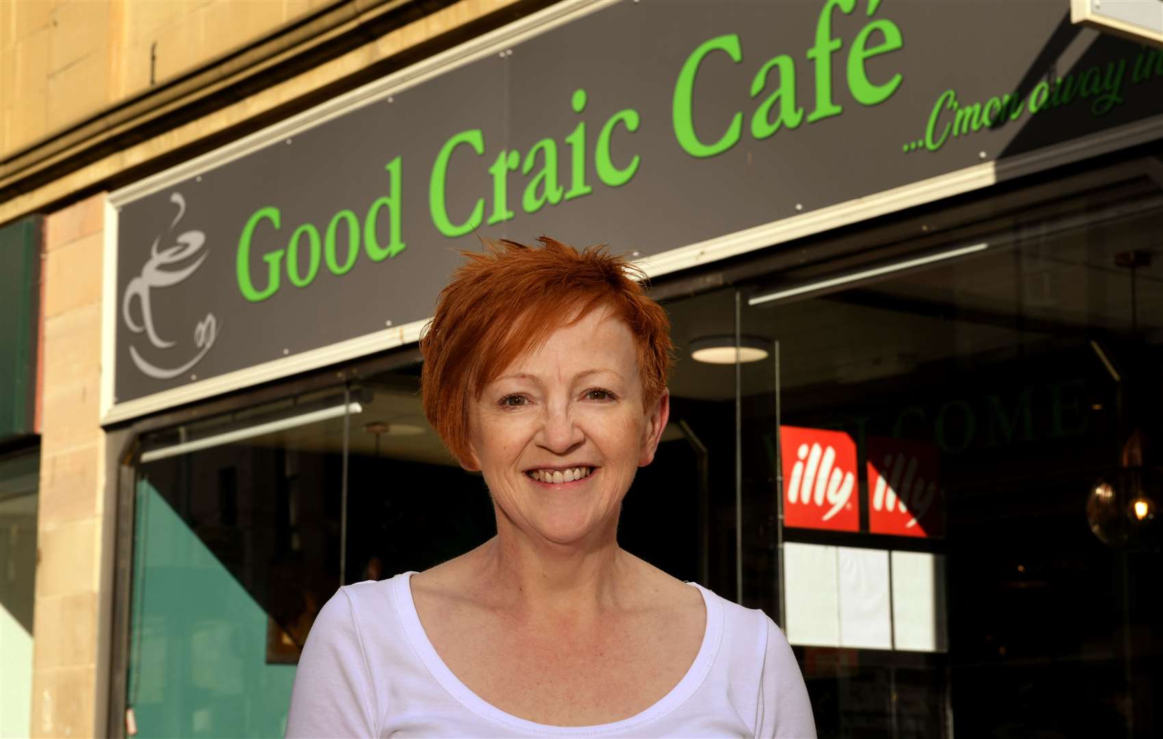 Jackie McIntosh, owner of Good Craic Café. Picture: James Mackenzie