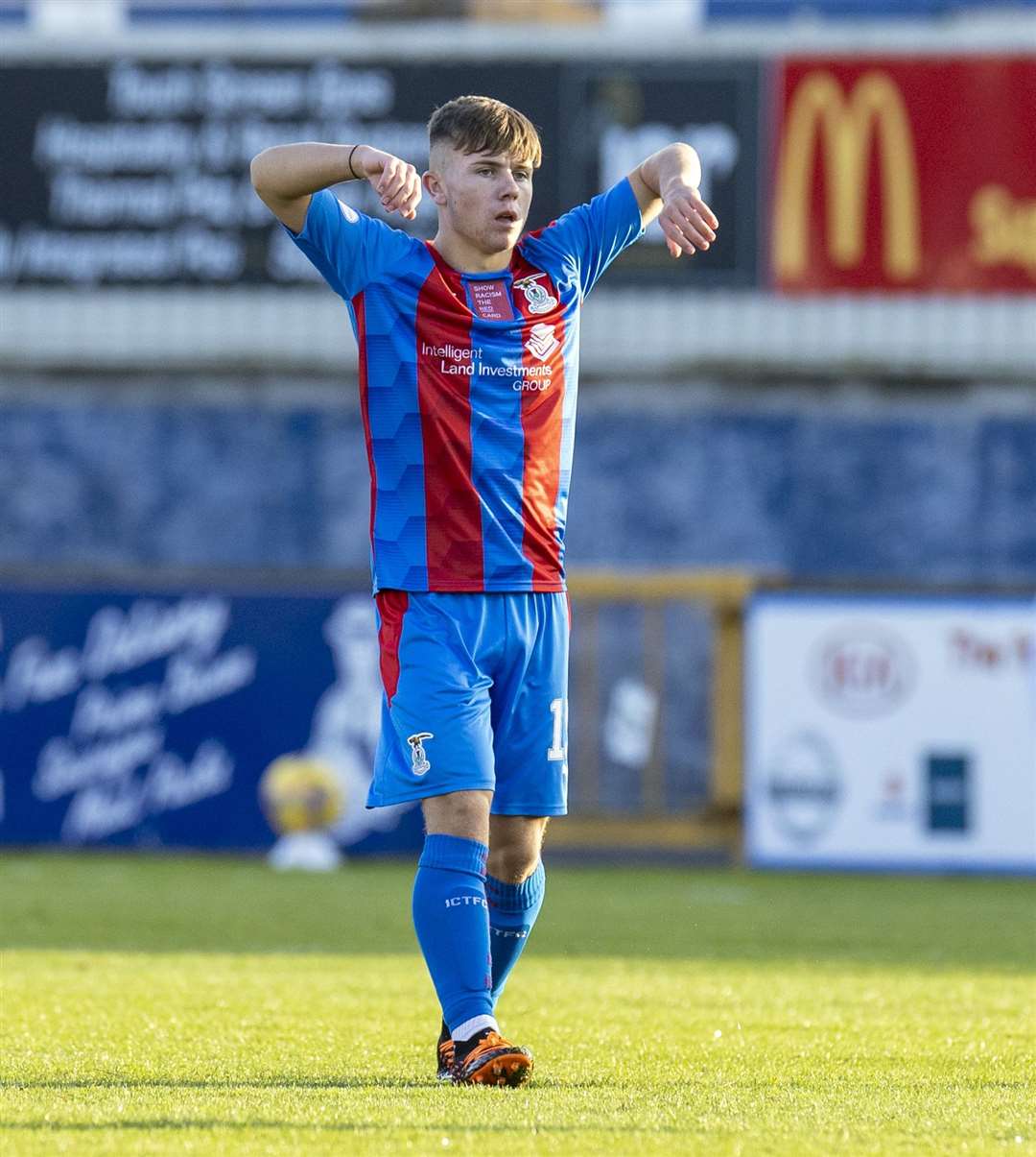 Picture - Ken Macpherson, Inverness. Inverness CT(1) v Ayr United(1). 24.10.19. 18-year-old Rangers loanee Kai Kennedy made his debut in the 2nd half.