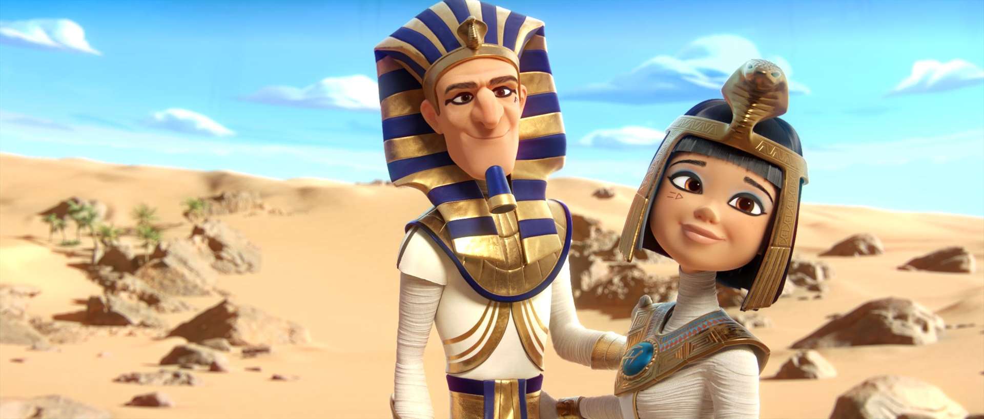Mummies with The Pharaoh (voiced by Sean Bean) and Nefer (Eleanor Tomlinson). Picture: 4 Cats Pictures SL/Anagu Grup SLA/Moomios Movie AIE. © 2023 PA Media