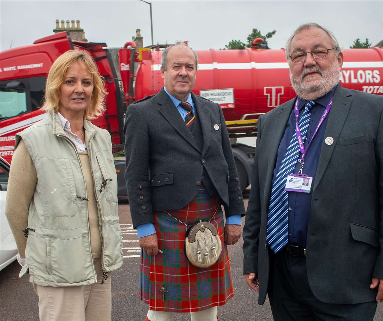 Councillors Liz Macdonald, Laurie Fraser and Tom Heggie. Picture: Callum Mackay