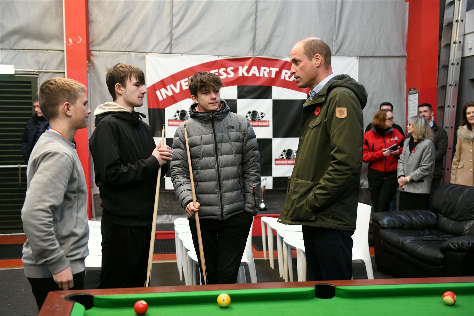 The Prince and Princess of Wales visited Inverness Kart Raceway in November to meet DAY1 mentors and their young people. Picture: Callum Mackay. Picture: Callum Mackay.