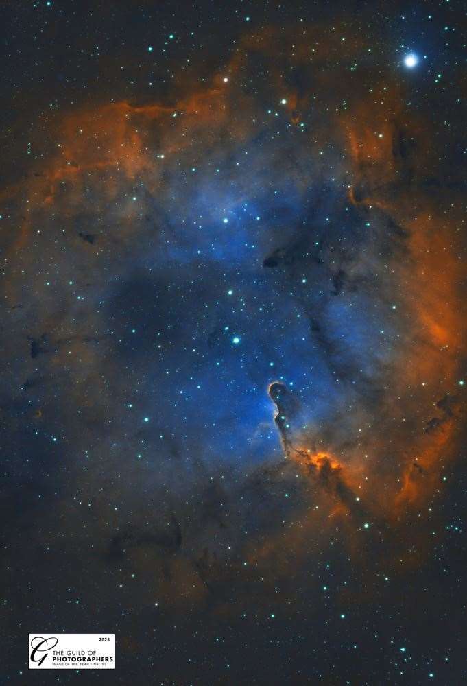 2,400 LIGHT YEARS AWAY: The Elephant's Trunk Nebula is a concentration of interstellar gas and dust in the constellation Cepheus. All pictures: Graham Hazlegreaves.